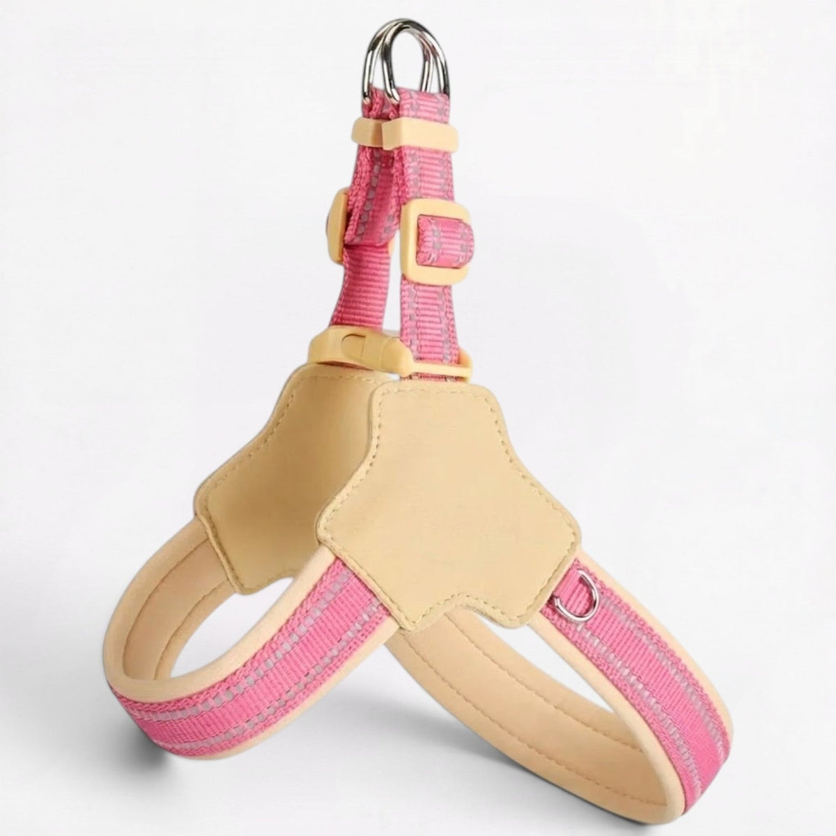 French Bulldog harness in waterproof, wear-resistant fabric for daily outdoor use