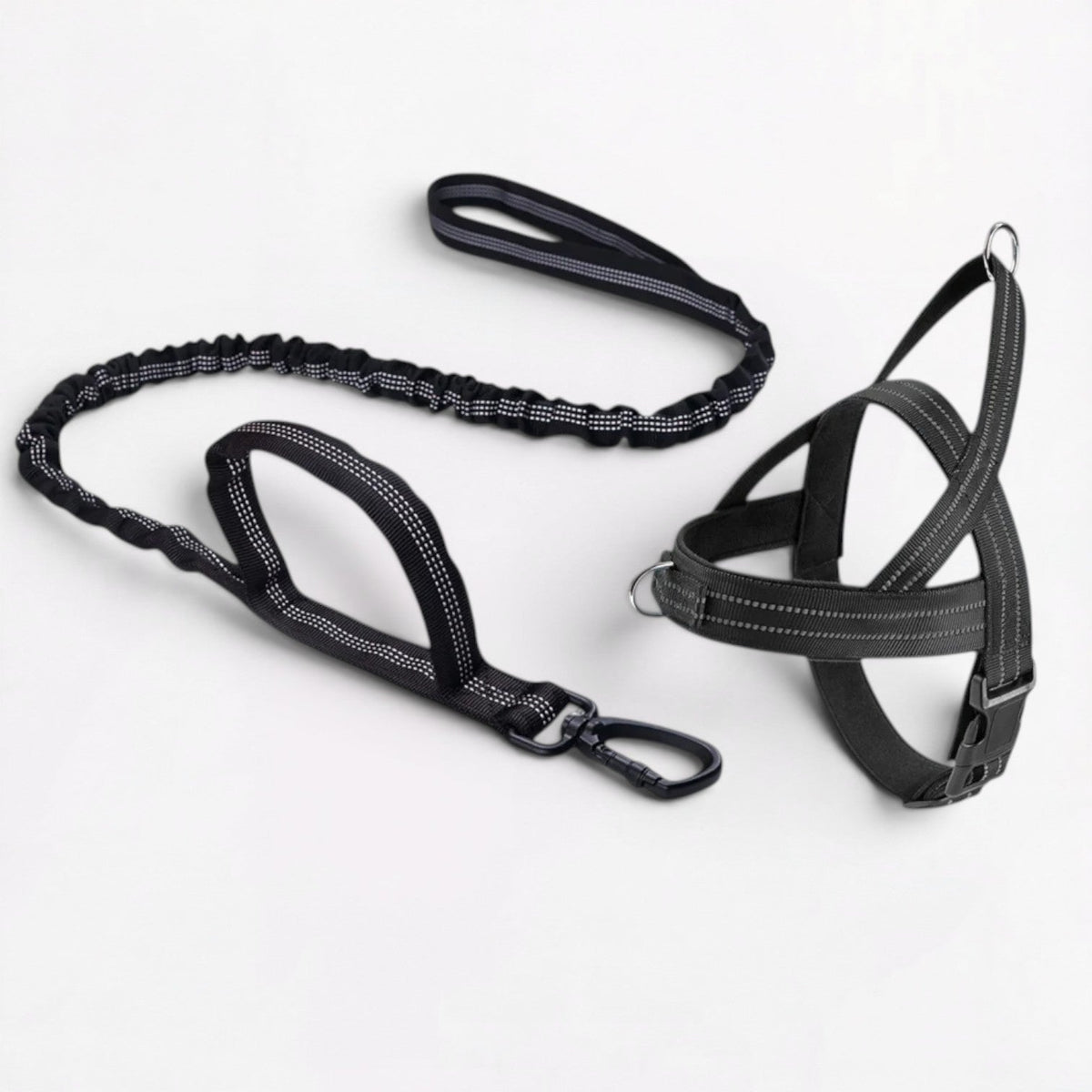 Frenchie checkered harness available plain or with reflective detail