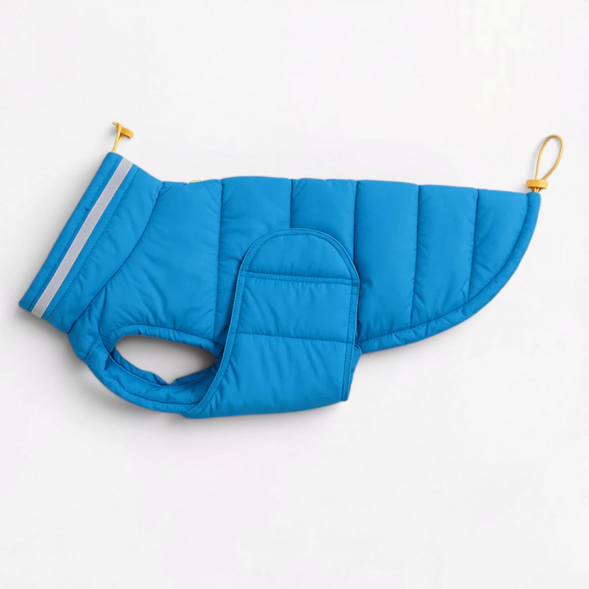 High collar French Bulldog winter coat in Purple, sizes S to 3XL