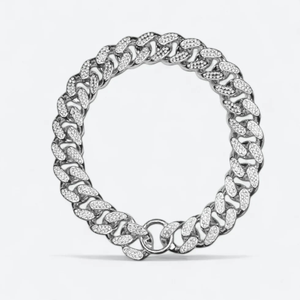 Washable, corrosion-resistant Cuban chain necklace for Frenchies