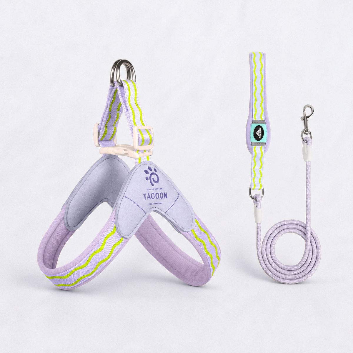 French Bulldog saddle harness in sky blue