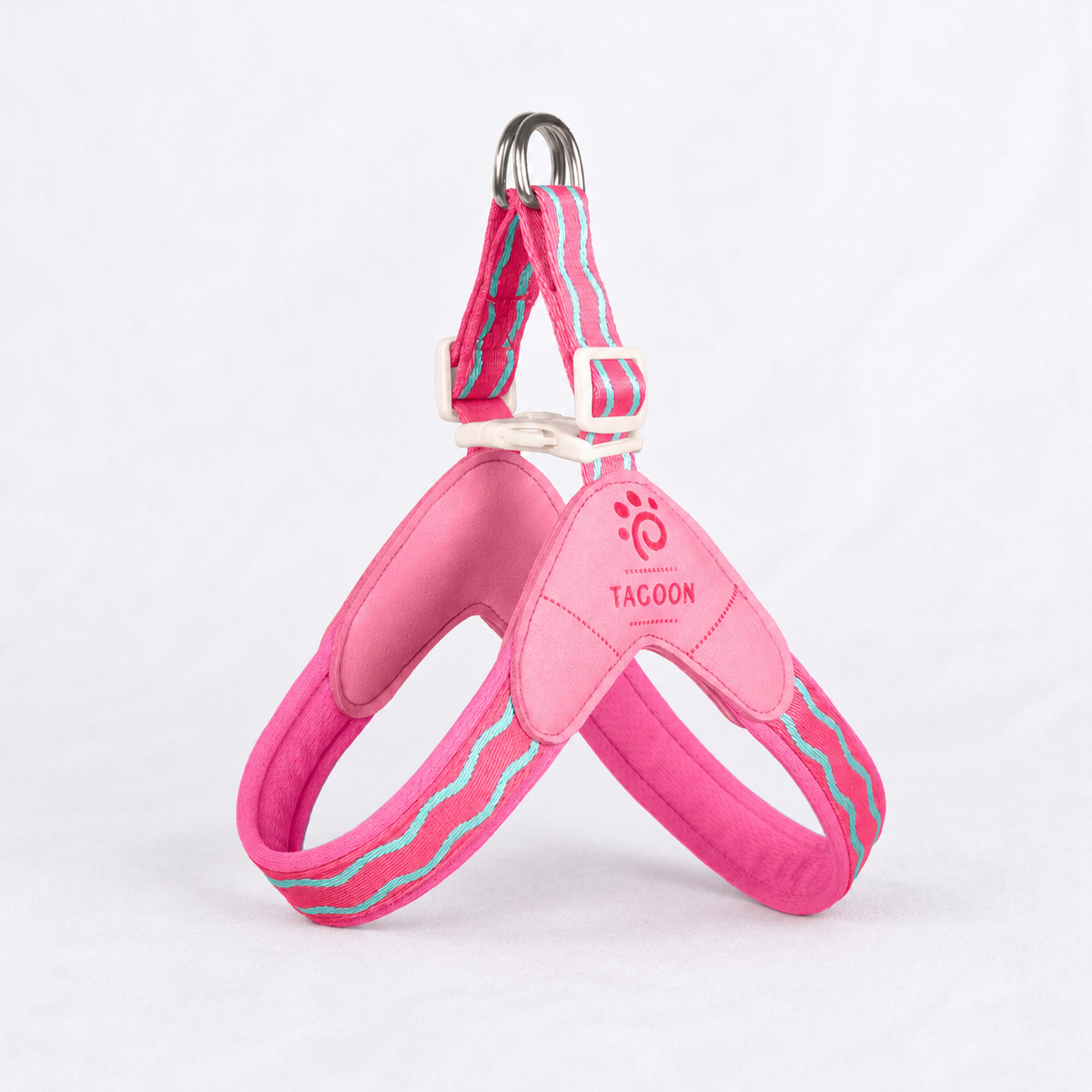 French Bulldog saddle harness in lavender purple