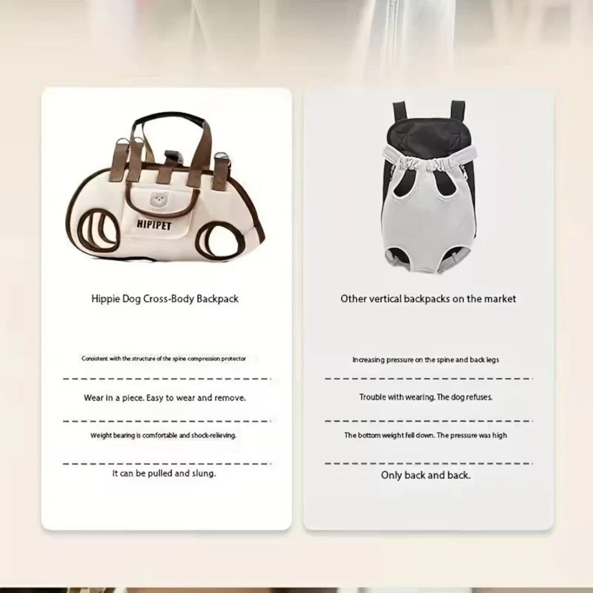 French Bulldog shoulder carrier with an adjustable buckle strap