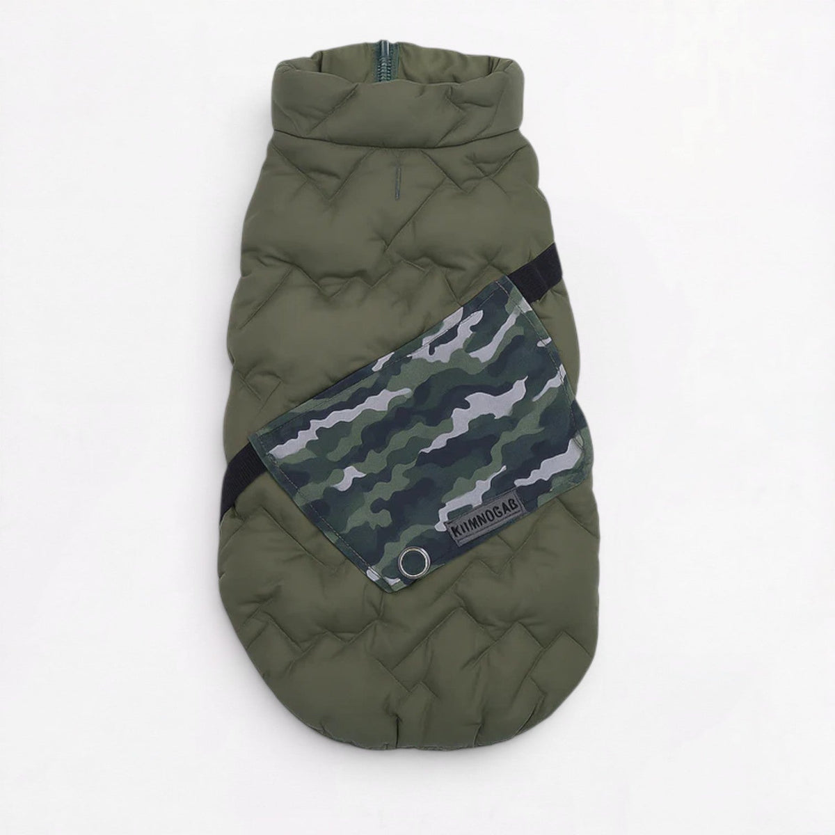 French Bulldog winter coat in Blue with padded insulation, sizes S to 3XL