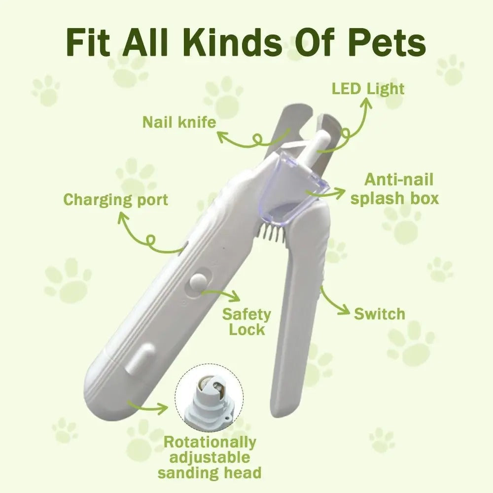 Frenchie nail grinder with a safety lock and non-slip grip