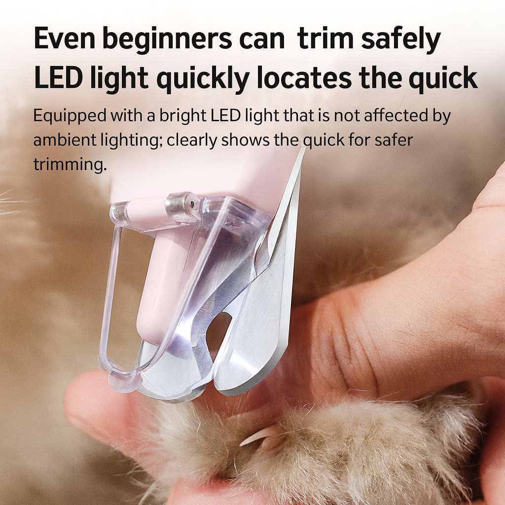 Frenchie nail grinder with an LED light and anti-splash cover