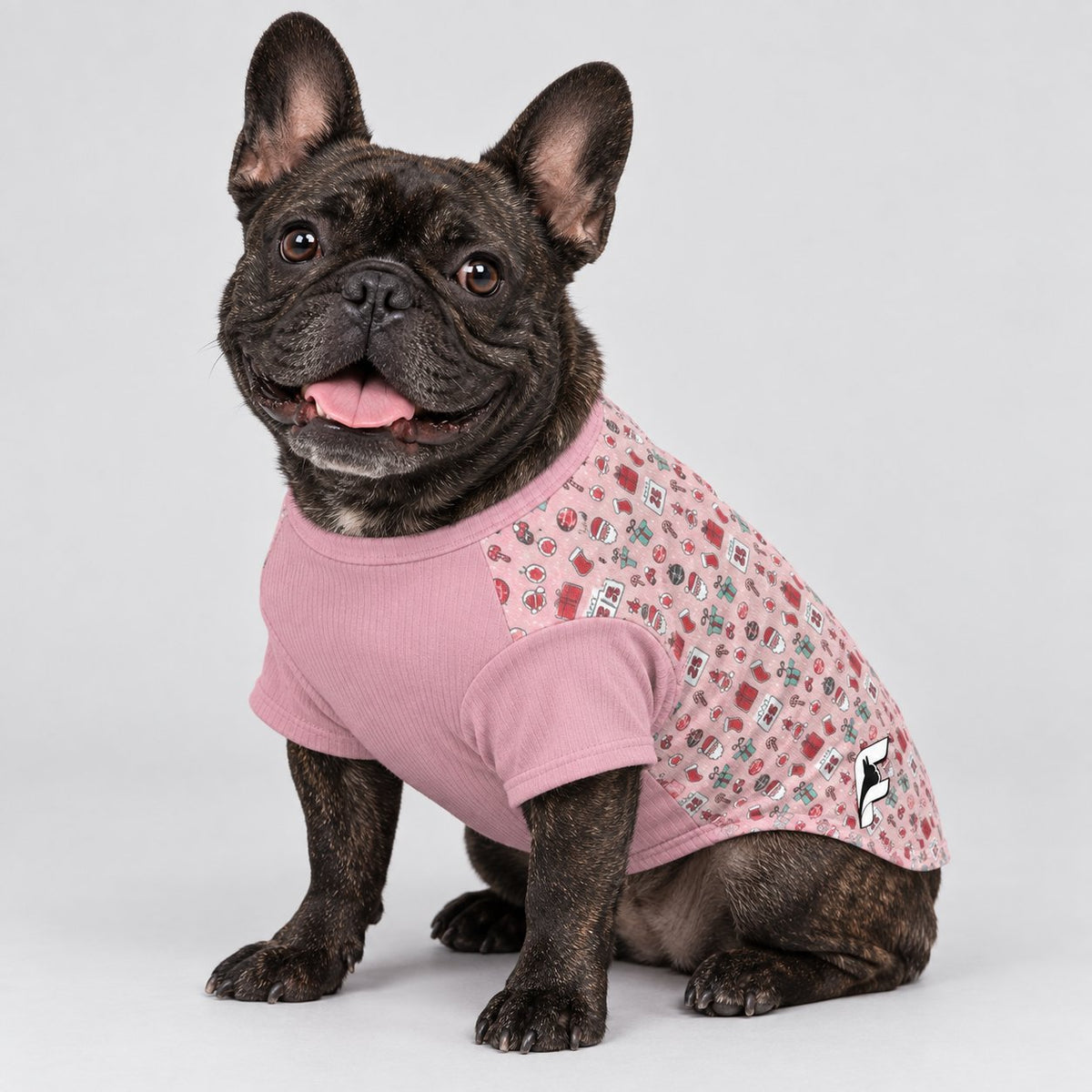 French Bulldog wool sweater in a soft wool blend, available in sizes XS to XL