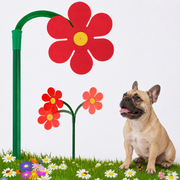 Rotating daisy garden sprinkler with a 360 degree spray