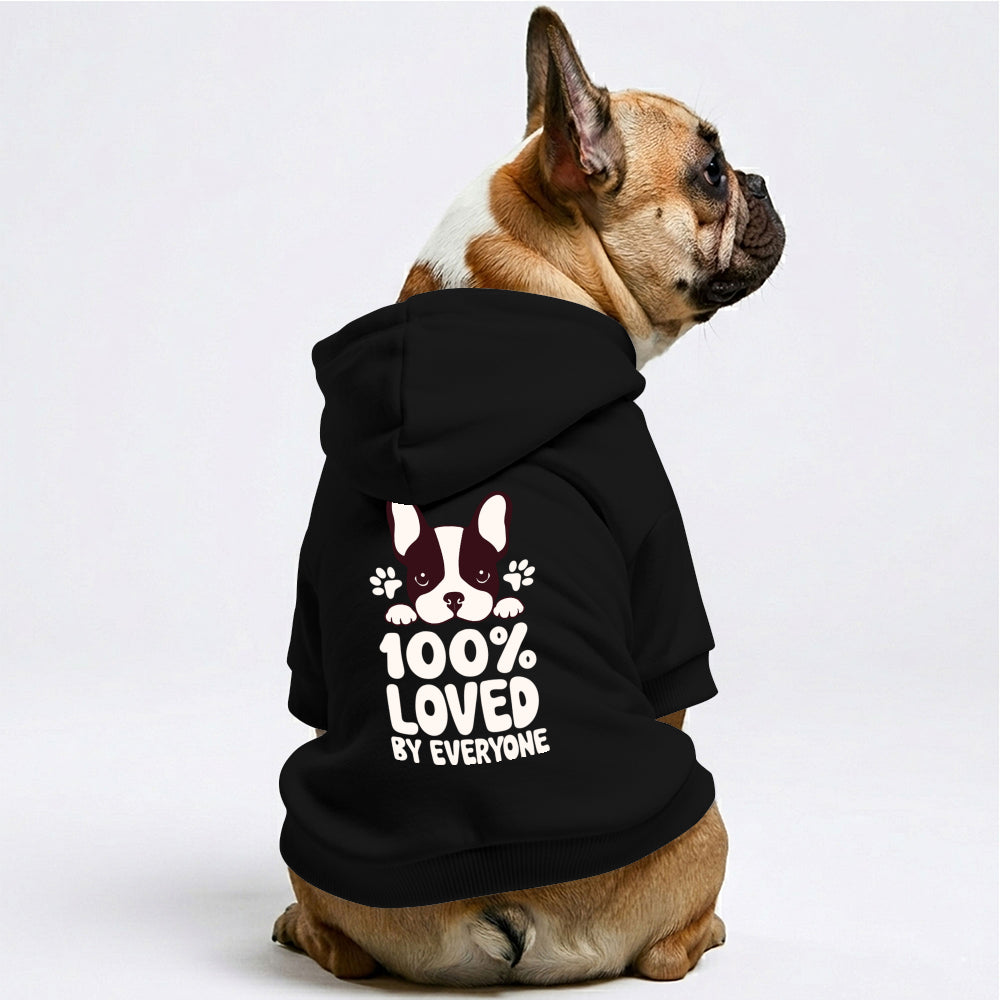 Loved By Everyone French Bulldog Hoodie | The Frenchie Shop 100% Cotton Sweatshirt