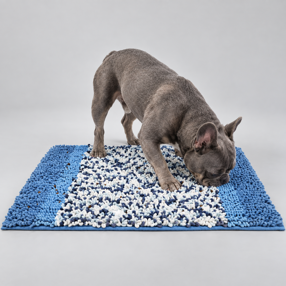 blue snuffle mat frenchie