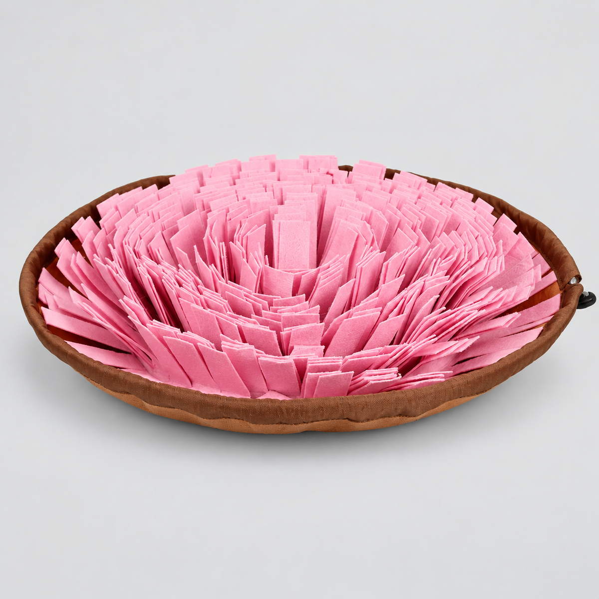 Bowl-Shaped French Bulldog Snuffle Mat — Pink product photo