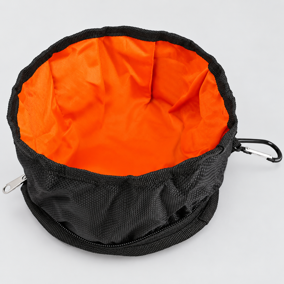 Collapsible French Bulldog Travel Bowl — Black product photo