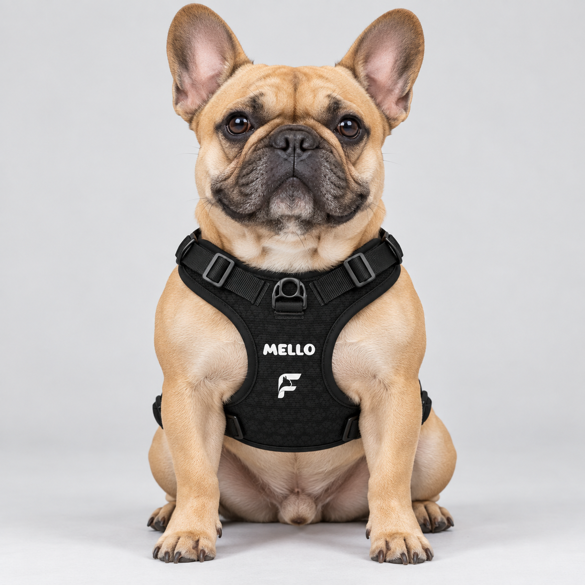 Personalized No-Pull French Bulldog Dog Harness