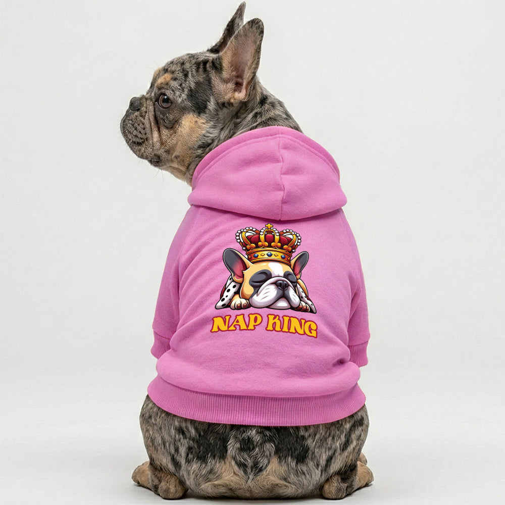 Nap King French Bulldog Hoodie | The Frenchie Shop 100% Cotton Sweatshirt