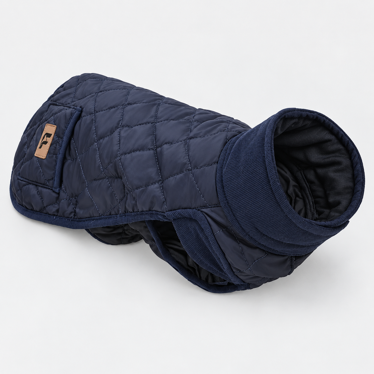 Dachshund Winter Coat — Navy product photo