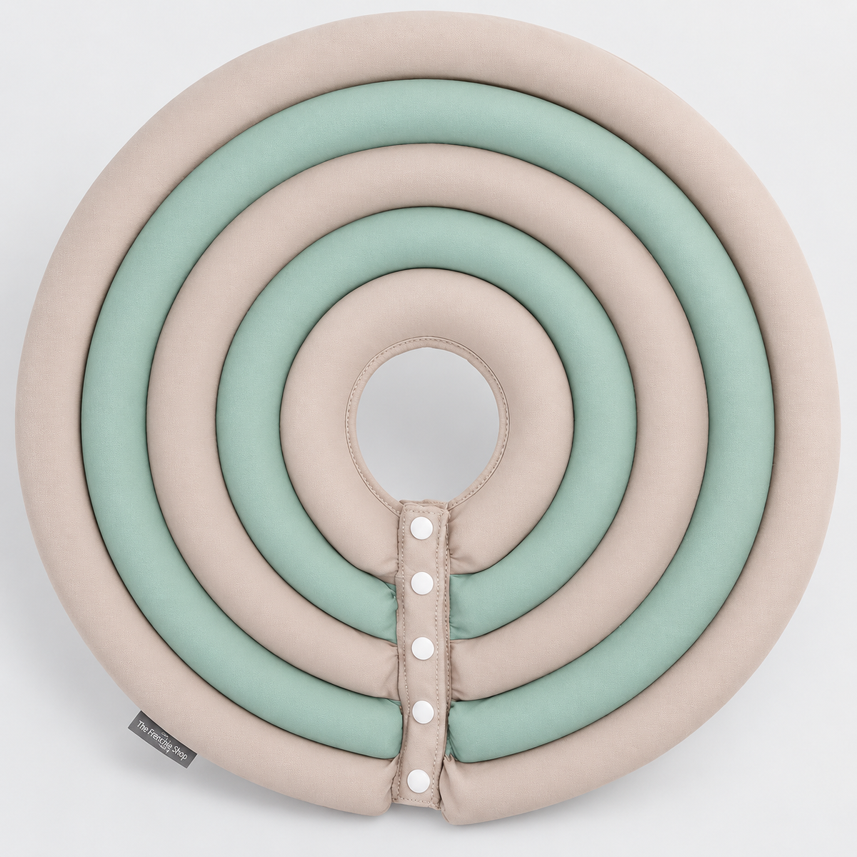 Deep French Bulldog Recovery Cone — Beige Green product photo