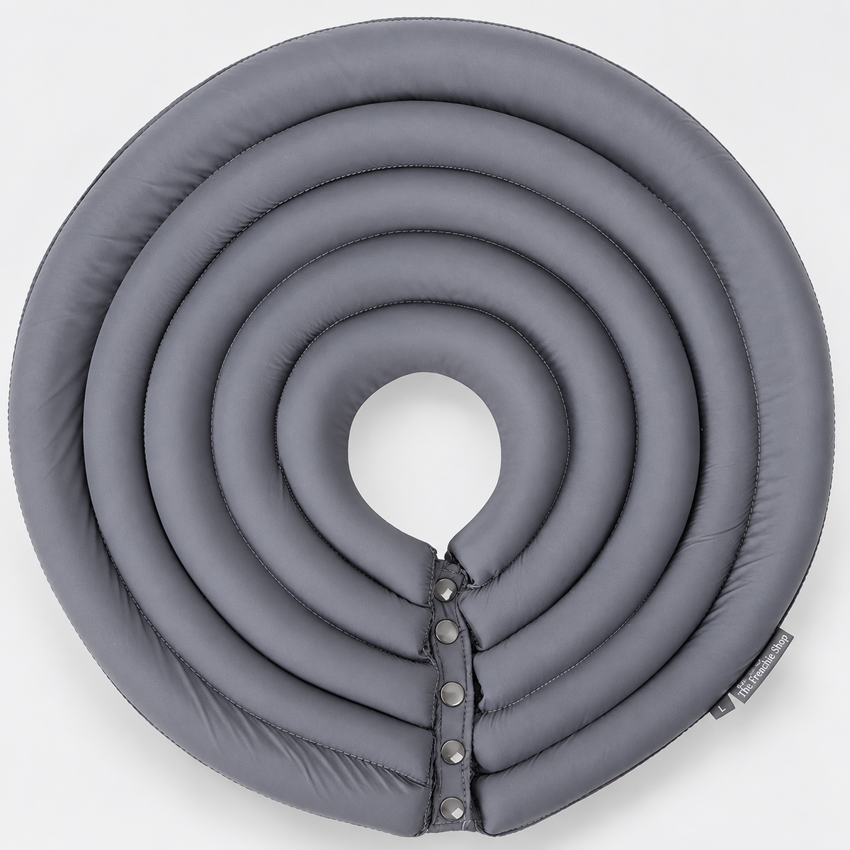 Deep French Bulldog Recovery Cone — Grey product photo