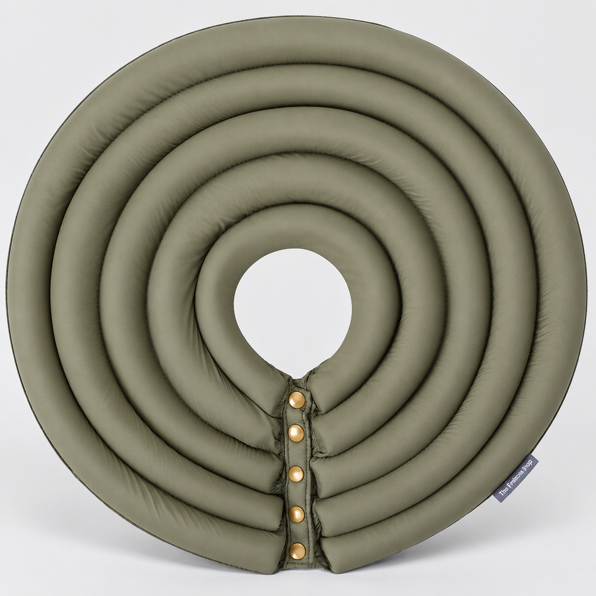 Deep French Bulldog Recovery Cone — Olive product photo