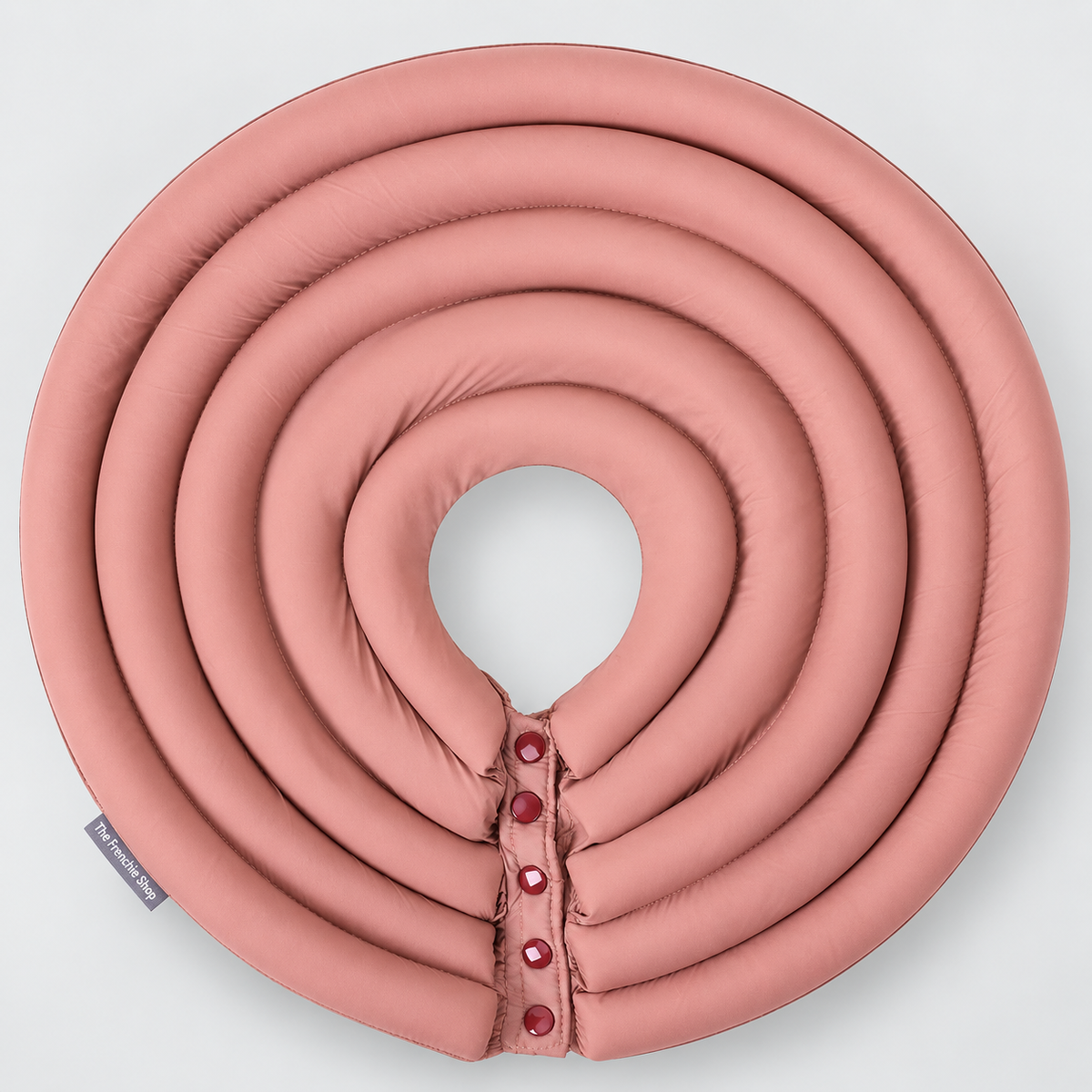 Deep French Bulldog Recovery Cone — Pink product photo