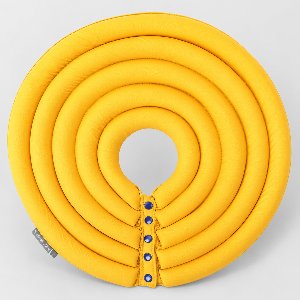 Deep French Bulldog Recovery Cone — Yellow product photo