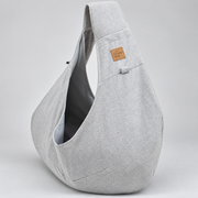 French Bulldog Crossbody Carrier — Smoke Grey studio photo