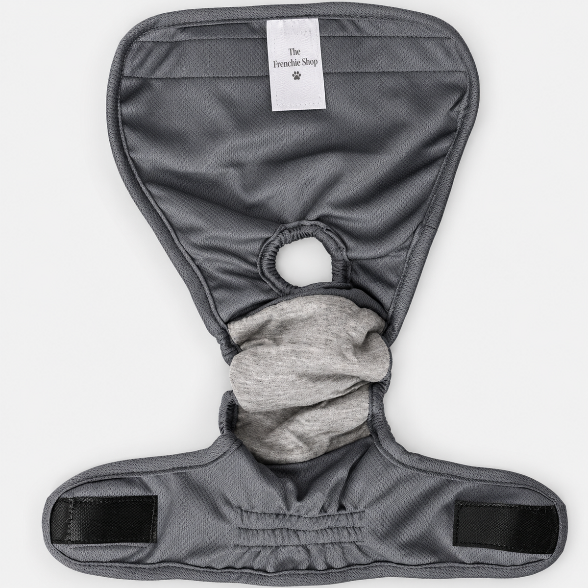 French Bulldog Hygiene Pants — Grey product photo