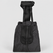 French Bulldog Rear-Leg Drag Bag — Black studio photo