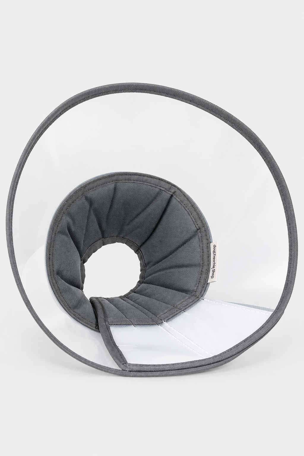 French Bulldog Recovery Cone — Grey product photo