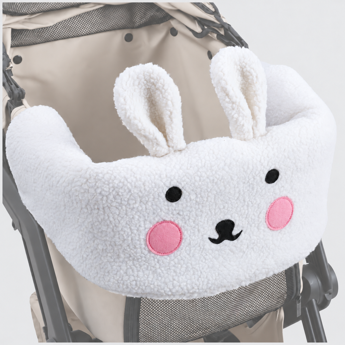 French Bulldog Stroller Fleece Liner & Cushion Covers — White Rabbit Surround Pad product photo