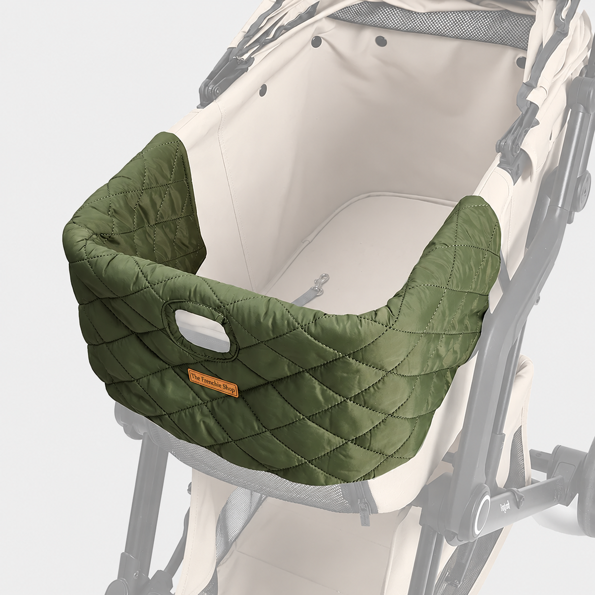 French Bulldog Stroller Insulated Cover — Olive product photo