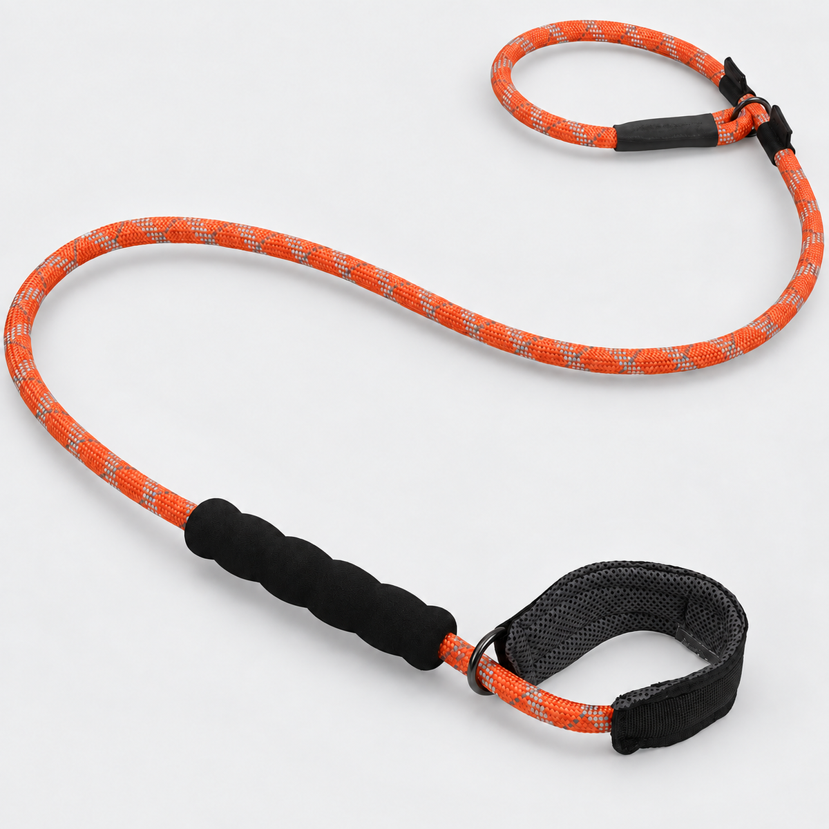 French Bulldog Training Slip Leash — Orange product photo