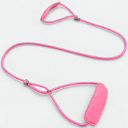 French Bulldog Training Slip Leash — Pink studio photo