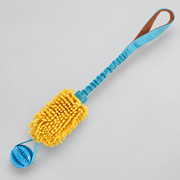 French Bulldog Tug & Squeaky Play Toys — Blue studio photo