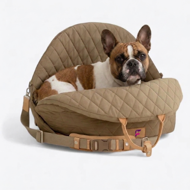 French Bulldog Travel Carrier Bed | Frenchie Foldable Carrier