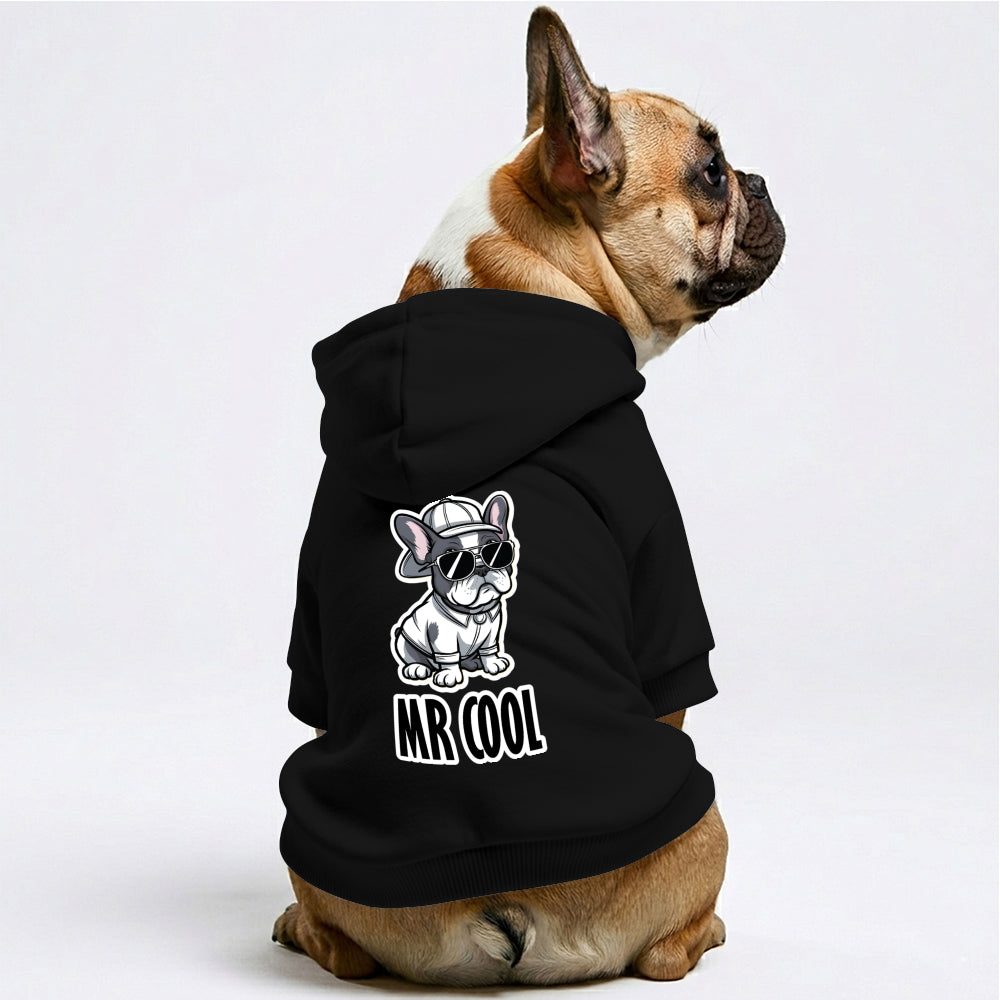 Mr Cool French Bulldog Hoodie | The Frenchie Shop 100% Cotton Sweatshirt