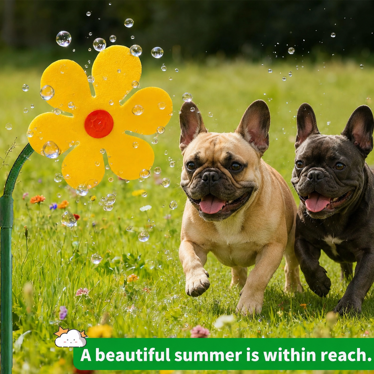 Daisy garden sprinkler with a flower head 28 cm across