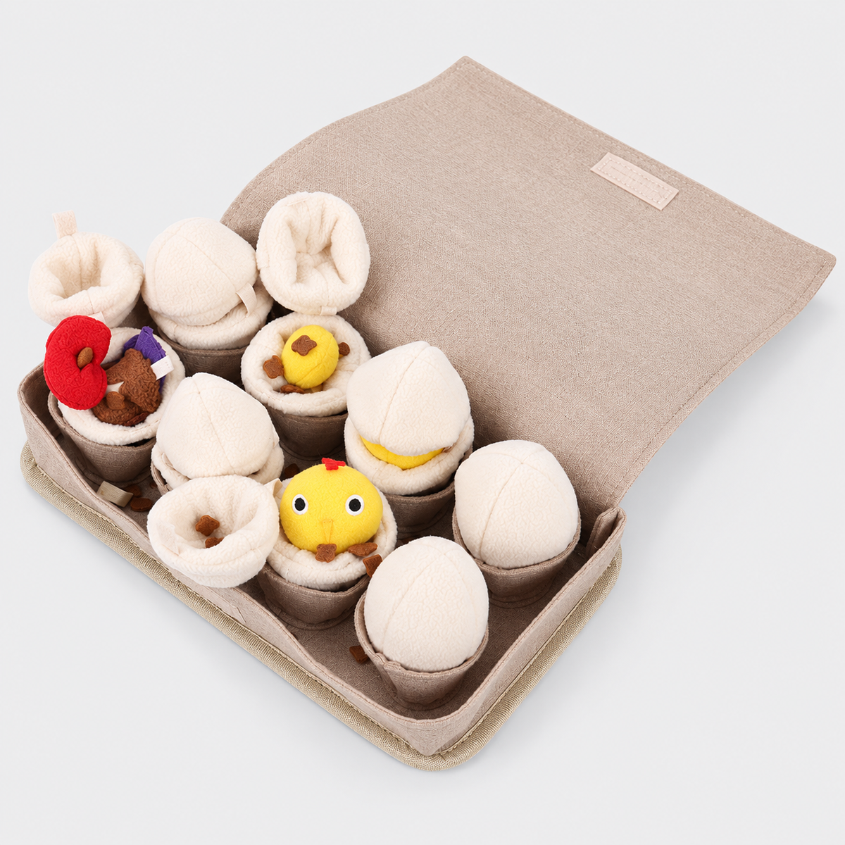 Egg & Animal French Bulldog Treat Puzzle Toys — Egg Puzzle product photo