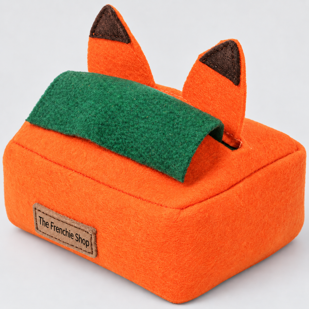 Egg & Animal French Bulldog Treat Puzzle Toys — Orange Fox product photo