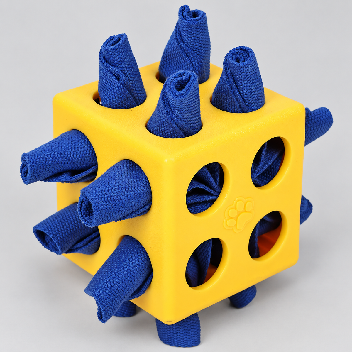 Egg & Animal French Bulldog Treat Puzzle Toys — Yellow Cube product photo