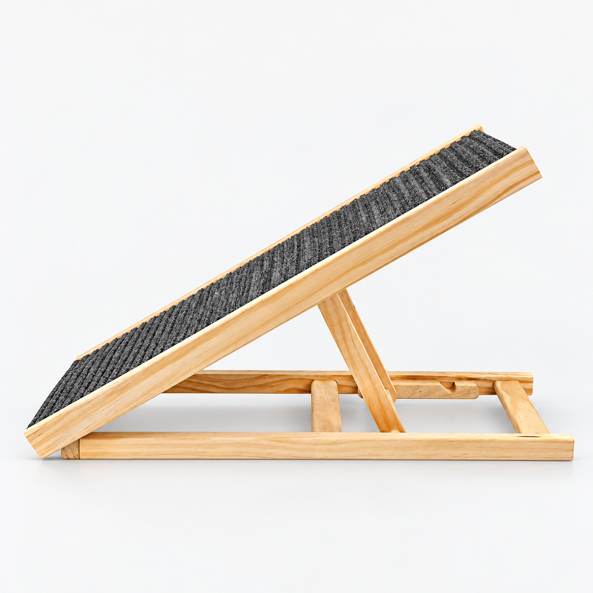 Small 70 cm adjustable wooden French Bulldog ramp