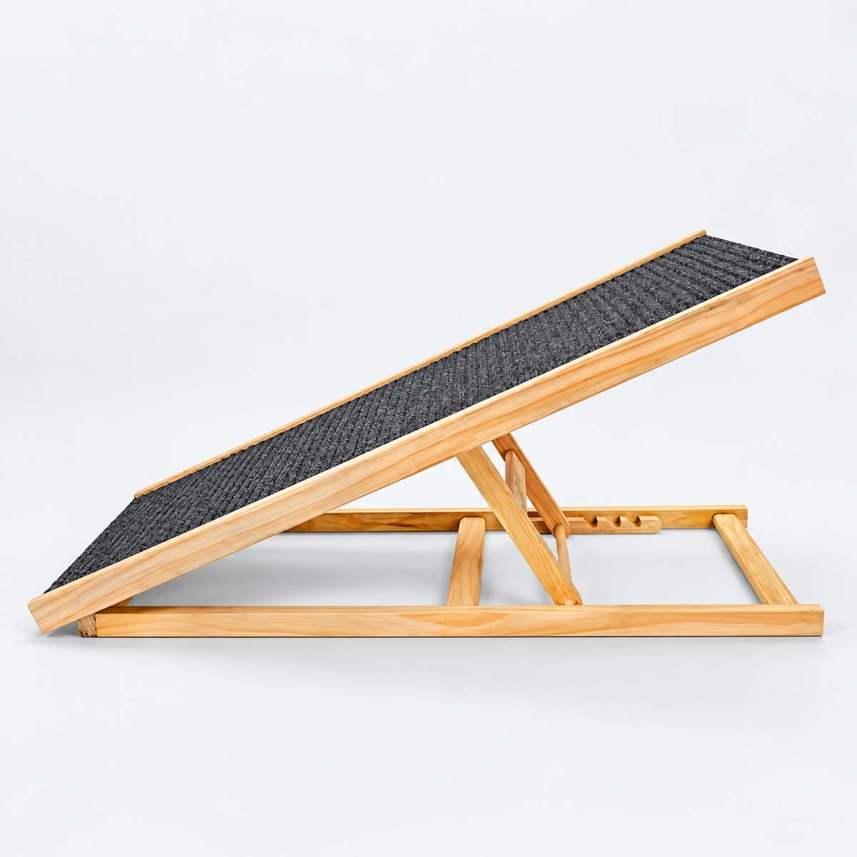 Large 100 cm adjustable wooden French Bulldog ramp