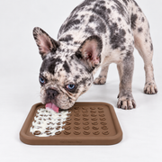 Coffee Silicone French Bulldog Lick Mat — main