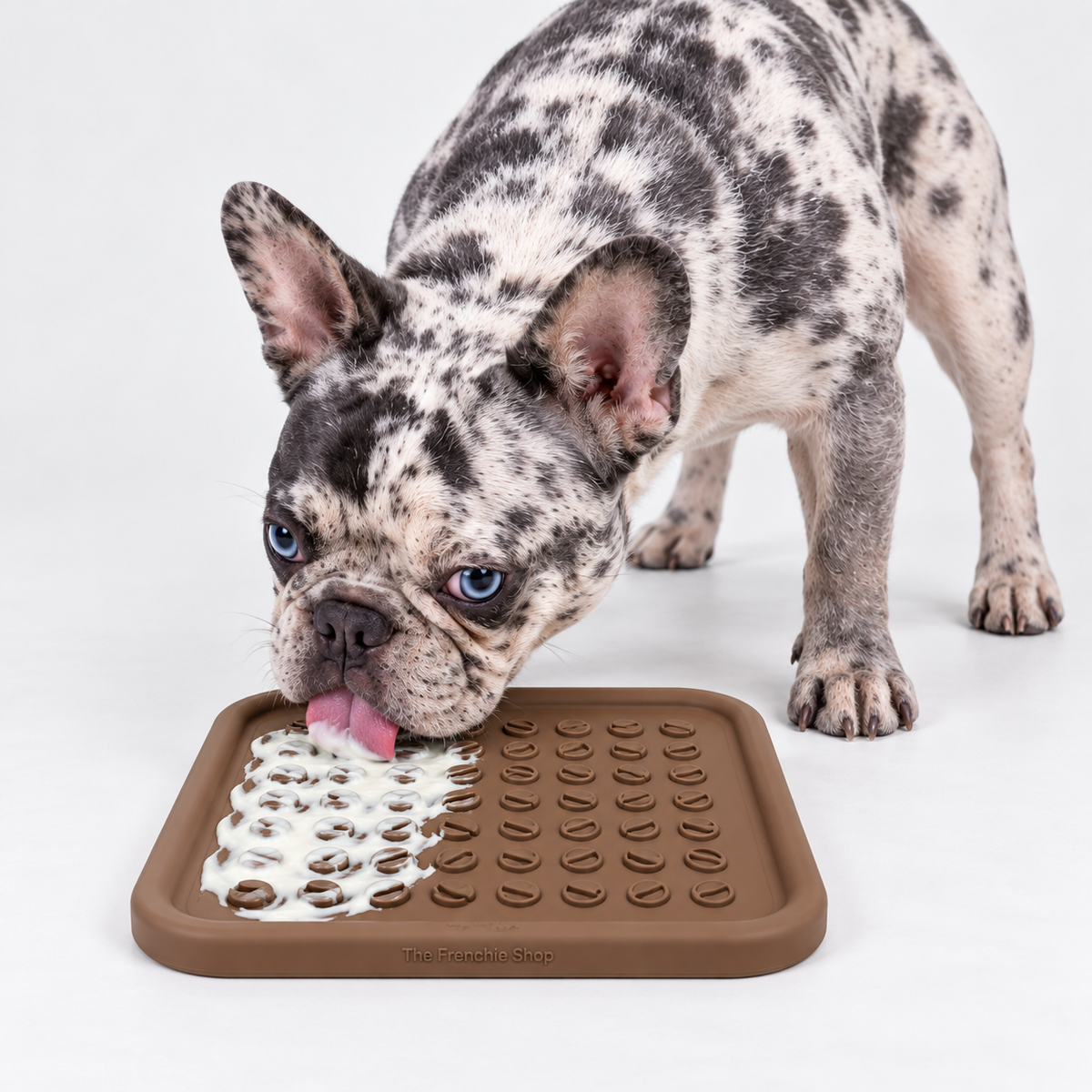Coffee Silicone French Bulldog Lick Mat — main