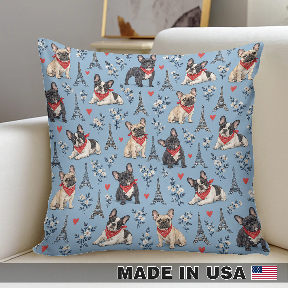 Frenchie Paris Promenade Pillow Cover
