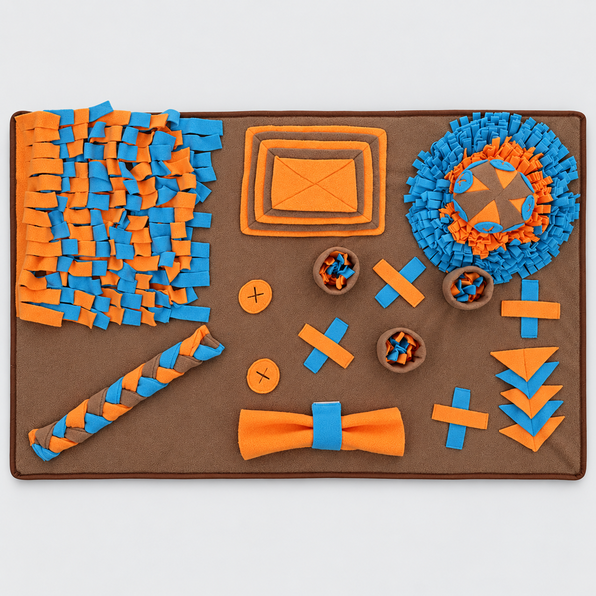 Forest French Bulldog Snuffle Mat — Blue Brown product photo