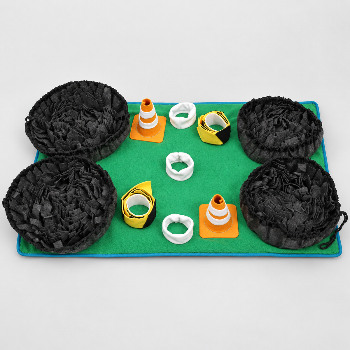 Forest French Bulldog Snuffle Mat — Green Dark Grey product photo