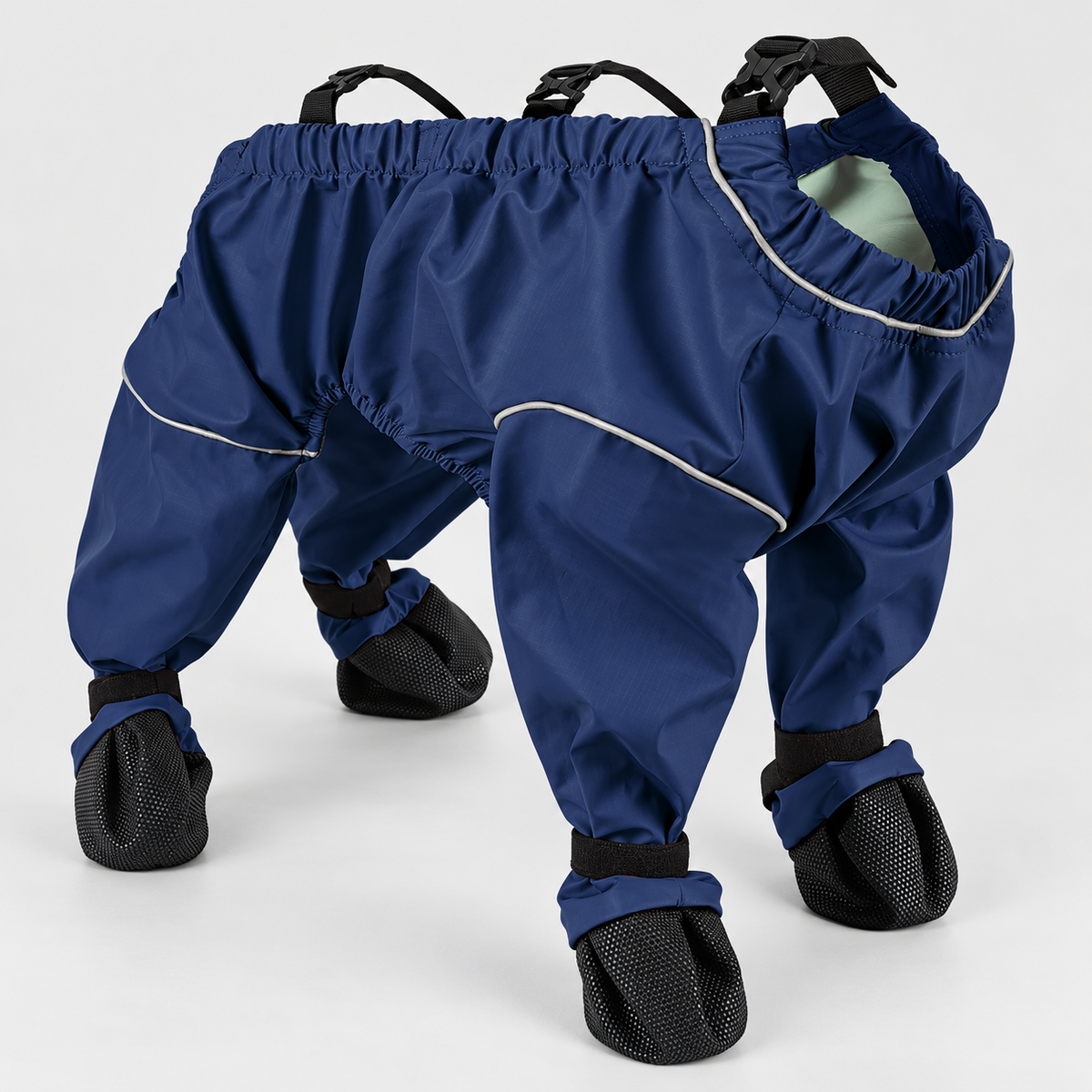 Four-Leg French Bulldog Protective Pants & Boot Covers — Navy - Four-Leg Covers product photo