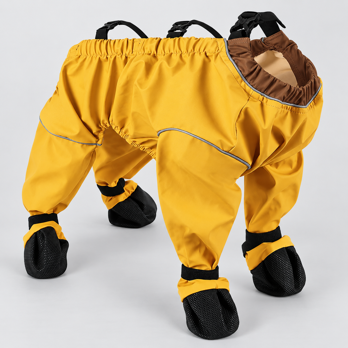 Four-Leg French Bulldog Protective Pants & Boot Covers — Yellow - Four-Leg Covers product photo