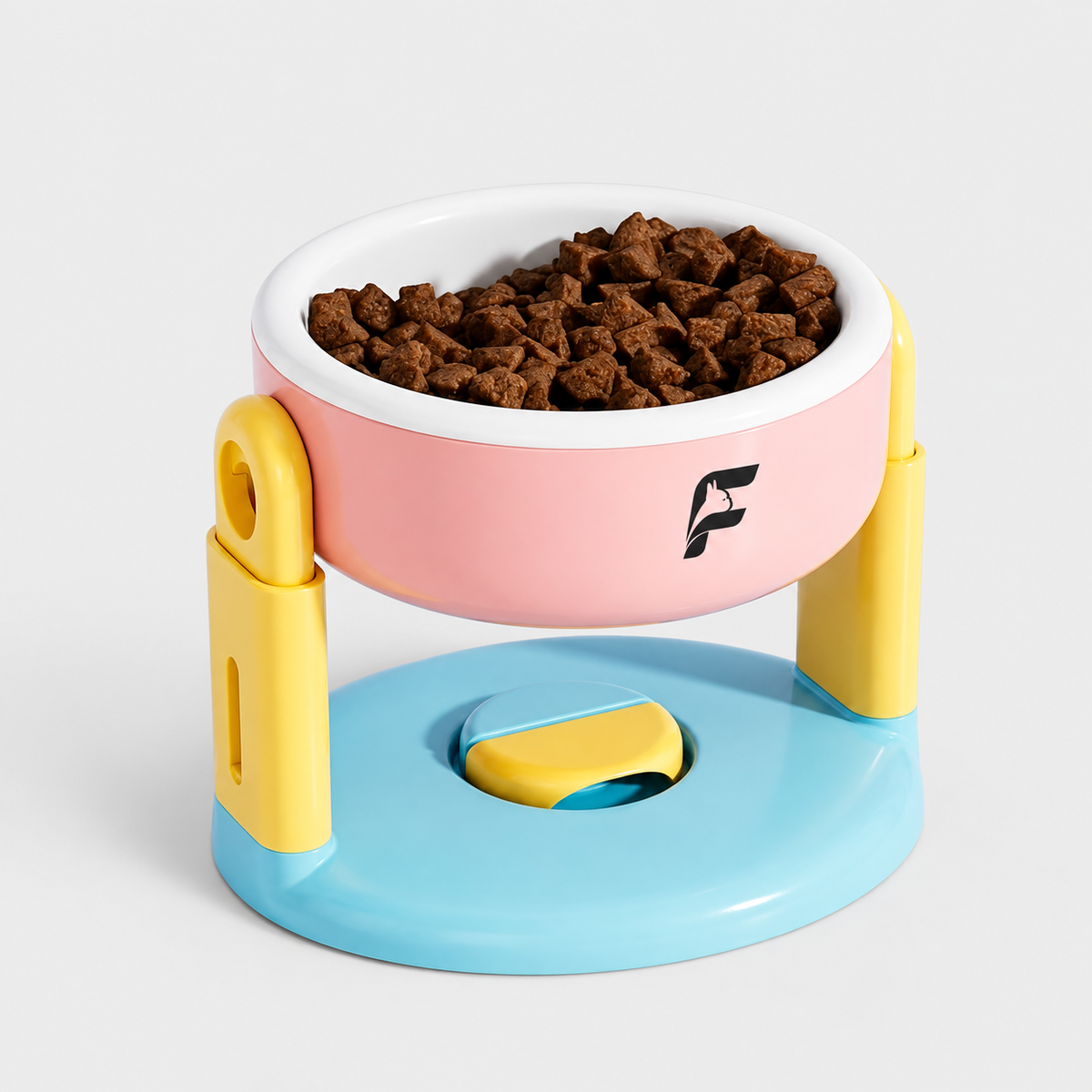 French Bulldog Adjustable Elevated Bowl with Suction Base