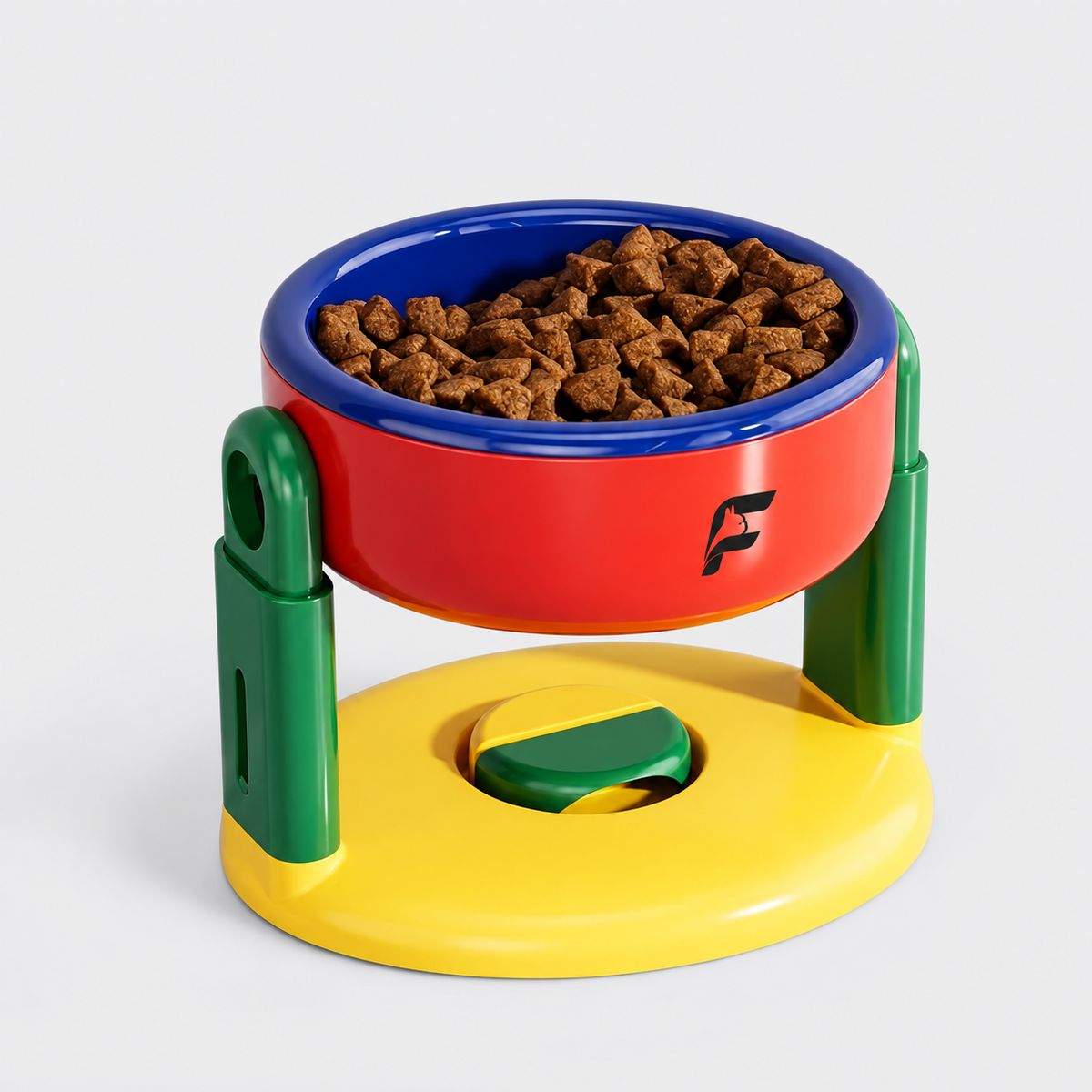 French Bulldog Adjustable Elevated Bowl with Suction Base